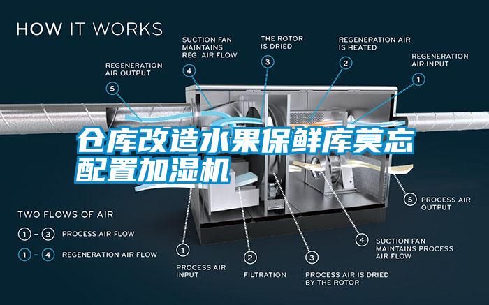 倉(cāng)庫(kù)改造水果保鮮庫(kù)莫忘配置加濕機(jī)