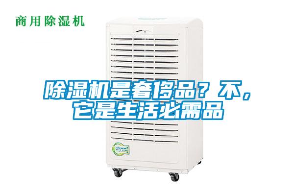 除濕機是奢侈品？不，它是生活必需品