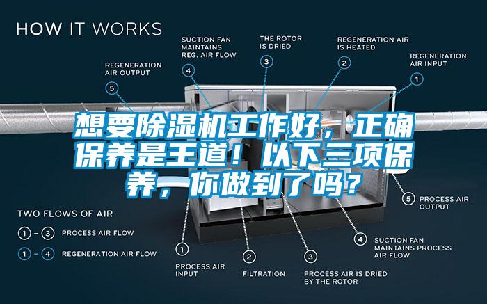 想要除濕機工作好，正確保養(yǎng)是王道！以下三項保養(yǎng)，你做到了嗎？