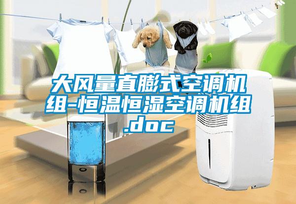 大風量直膨式空調(diào)機組-恒溫恒濕空調(diào)機組.doc