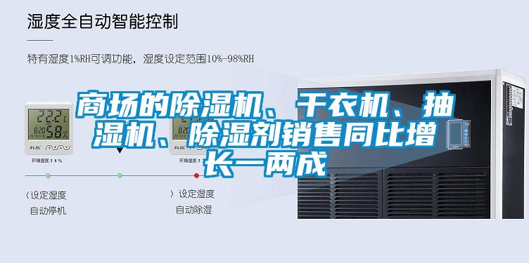 商場的除濕機、干衣機、抽濕機、除濕劑銷售同比增長一兩成